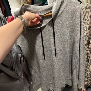 Grey soft hoodie